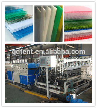 Plastic sheet making machine PC hollow sheet production line