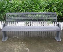 Metal public bench seat garden bench metal