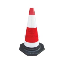 Flexible Rubber Traffic Cone with Reflective Sleeve - Traffic Warning Product