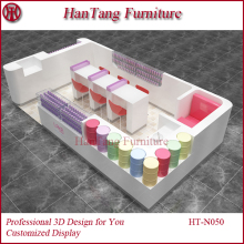 Modern style retail nail beauty bar decoration design for sale