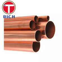 ASTM B68 22 mm Tubo/tubería de cobre sin costuras para intercambiador de calor, caldera de vapor