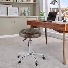 Adjustable Rolling Salon Stool - Cheap Home Office Kitchen Bar Counter Stool