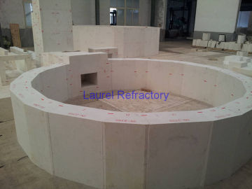 High Performance Fused Zircon Corundum Brick, Fire Resistant Corundum Refractory Bricks