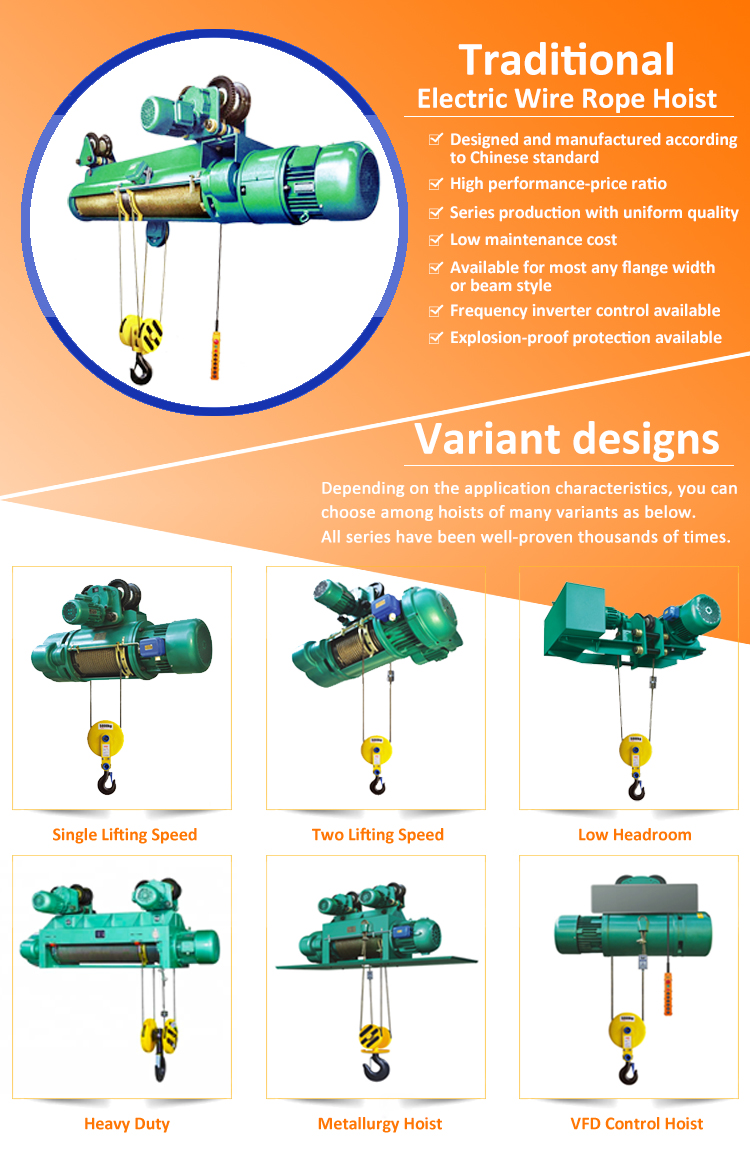3 ton to 32 ton LD Workshop Single Girder Overhead Crane with Limit Switch Electric Wire Rope Hoist by Manufacturer Price