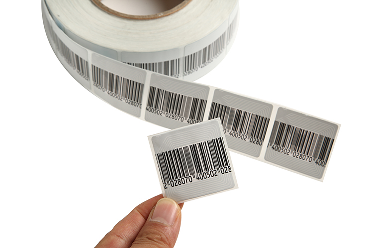 40*40mm EAS system Retail shop RF barcode EAS 8.2MHz anti-theft soft label Sticker