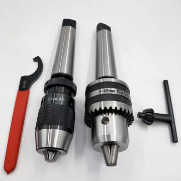 Professional Machine Tools: Heavy Duty Key-Type Drill Chucks with Tapered Drill Chuck Key and Tapered Fitting for Lathe Drilling Machines