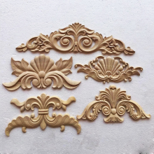 Wood Carved Flower Appliques and Onlays for Gates