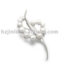 come on ! lady's pearl brooch,fancy design brooch