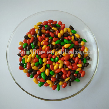 Colorful sunflower seed chocolate confectionary