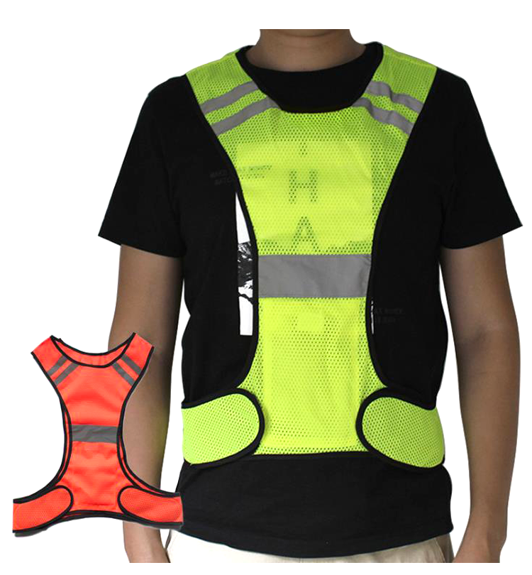 Sport Man Glowing Vest Reflective Fashion Vest Visibility, Bike Reflective Vest/