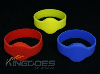 Silicone RFID Wrist Band ID and HF Supported