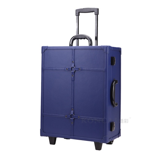 Newest Blue Pu Makeup Station with Light