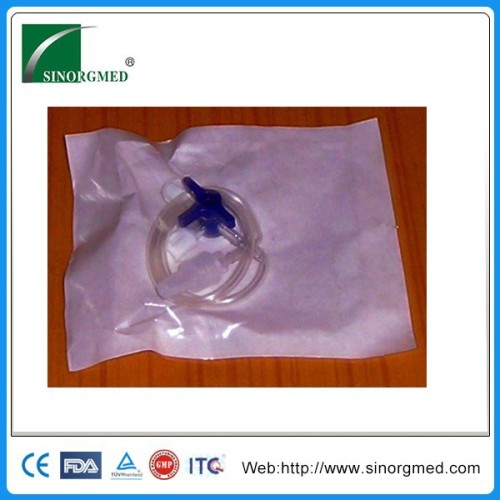 Medical supply injection disposable 3 way connector