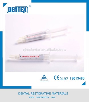 Dental 9.5% etching gel for porcelain dental material
