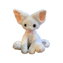 Black-Haired Curly Devon Cat Plush Toy - Perfect Birthday Gift