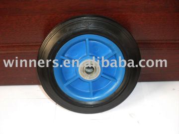 7 inch solid wheels with plastic rim