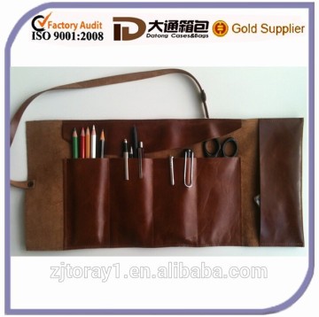 Cheap Rolling Tool Bag Rolling Leather Pencil Case/Bag