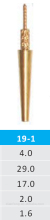 19-1 brass dowel pins