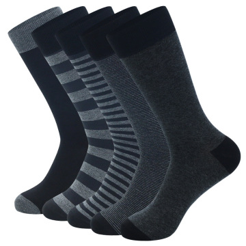 High Quality Men's Cotton Dress Socks - Wholesale Classic Formal Office Black Crew Socks