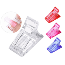 YOKEFELLOW Plastic Nail Tips Clip for Poly Gel Extensions