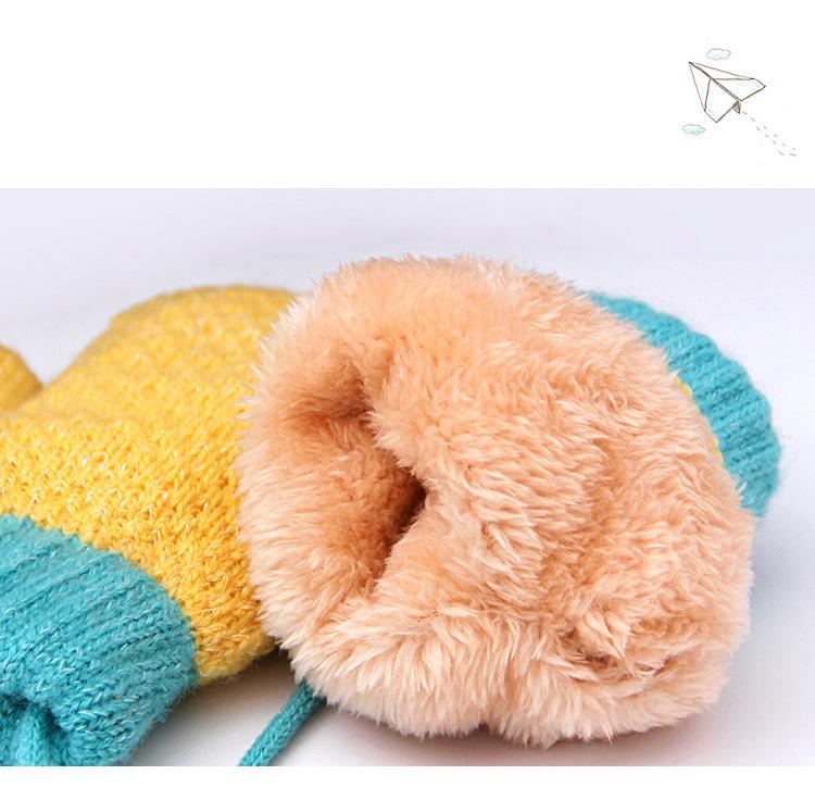 Thick warm children's gloves with fleece for women (2)