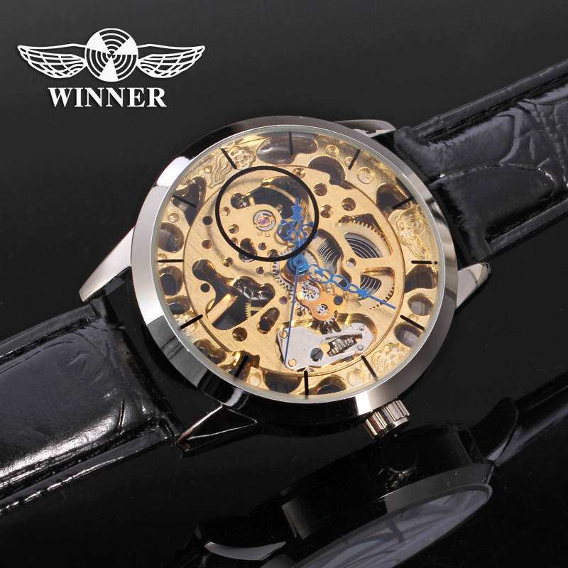 Winner Men's Fashion Casual Hollow Men Classic Business Automatic Mechanical Watch men's Watch