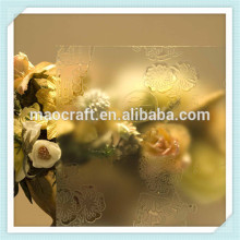 Acid etched patterned glass, Au Mongolia glass