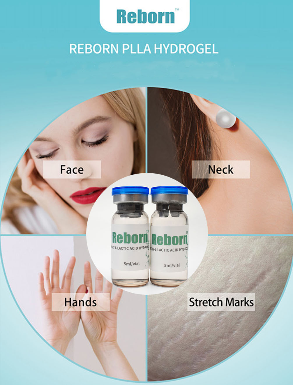 Reborn PLLA Cosmetic Gel For Face - Plumps & Hydrates