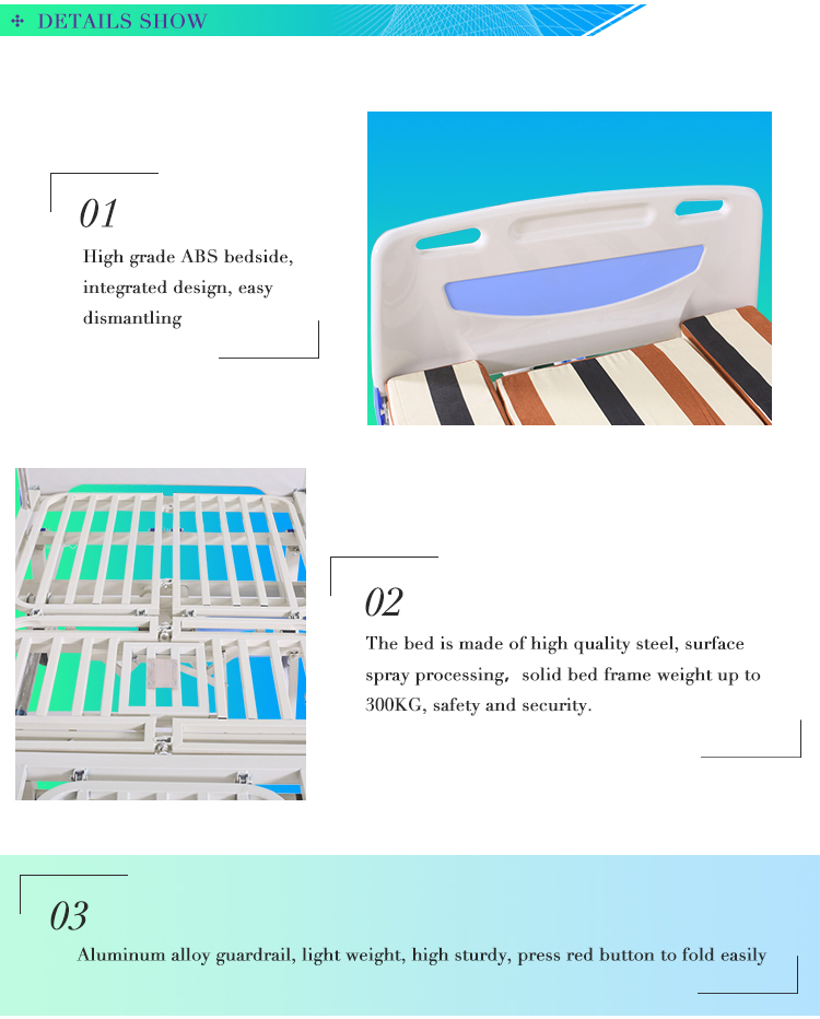 CE ISO Multi Functions Hospital Patient Home Care Bed With Best Price
