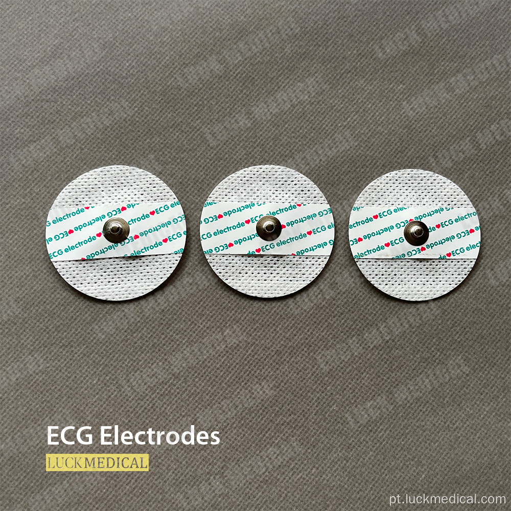 Eletrodo de guia de gel sólido eletrodos de ECG em repouso