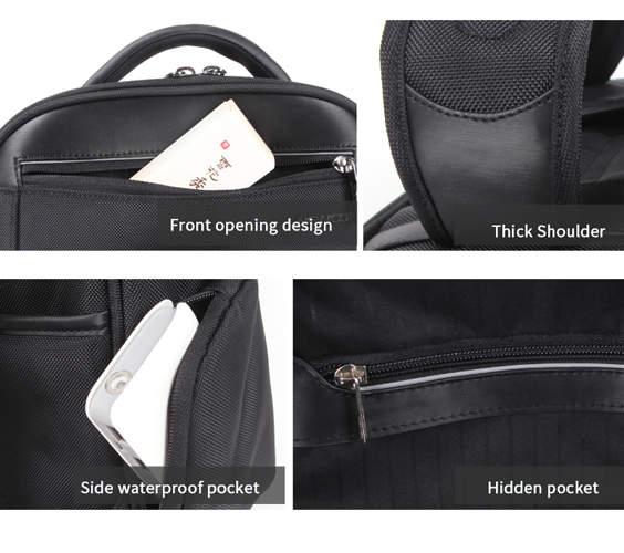 Newcom OBM ODM Fashion Polyester Waterproof Business Laptop Backpack