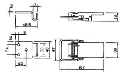 Flexible Draw Latch