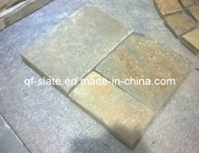 Rusty Natural Slate Tumbled Stone for Paving /Driveway