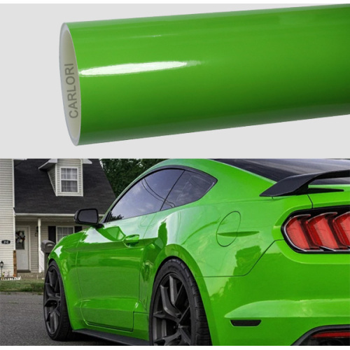 광택 녹색 자동차 랩 비닐