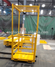 Forklift Fork Maintenance Platform Access Platform with mesh roof
