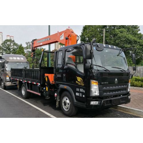 Camion léger de cargaison petite grue portée de 4 tonnes