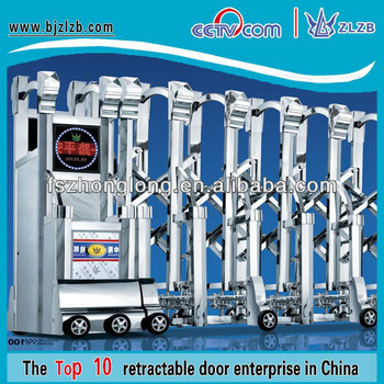 Automatic sliding doors system steel building entrance gate