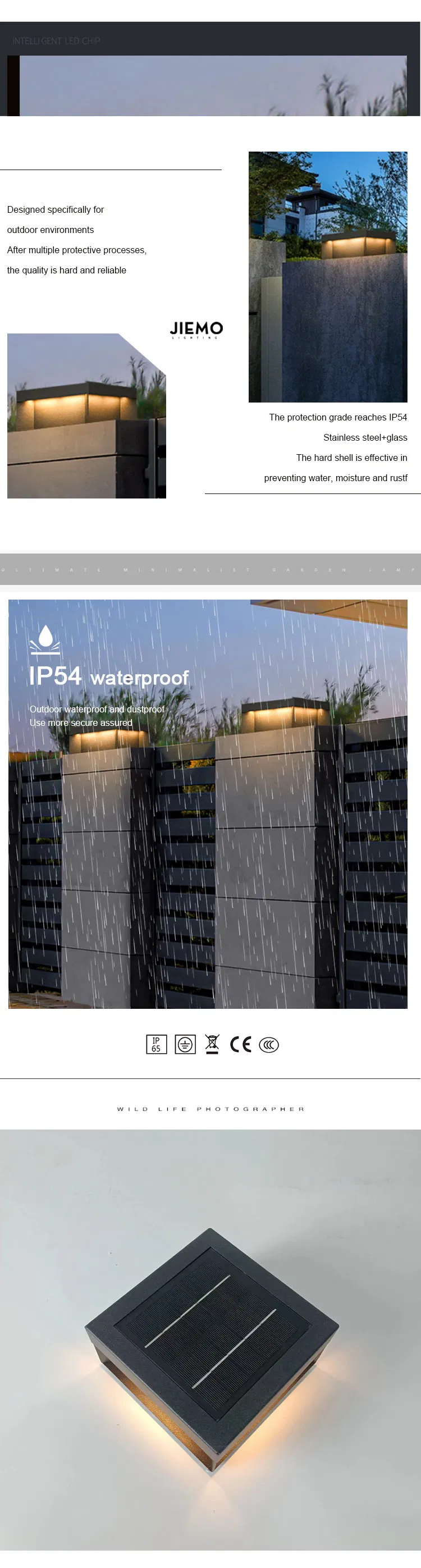 Stylish IP54 Waterproof Stainless Steel LED Outdoor Lighting Fixture