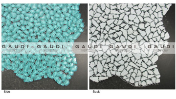 irregular shape glass mosaic