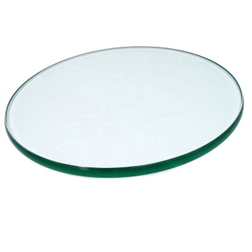 6mm 8mm clear toughened  tempered safety glass round top glass