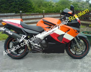 Honda VFR800RR/VFR800 RR/VFR 800/VFR800R 1998-2001 Motorcycle Fairing Kit - Orange/White/Red/Black