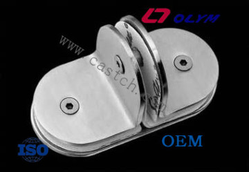 ISO precision steel casting glass clamp casting parts