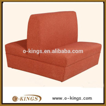 Double side modern simple design fabric restaurant seating booth