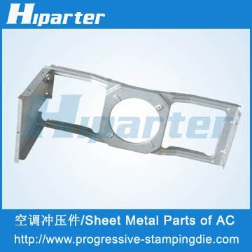 Metal air conditioner part stamping die design and manufacturing