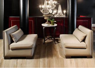 Modern Upholstered Fabric Restaurant Waiting Benches For Ho