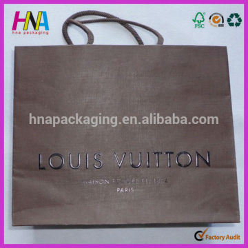 Luis vitton brown paper shopping bag