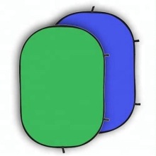 Blue Green Double Sided Muslin Backdrop 150x200cm - Collapsible Out Background