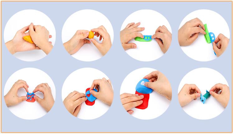 DUCKEY 24 COLOR NONTOXIC WHOLESALE PLAY DOUGH WITH MOULDS