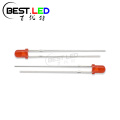 Crvene standardne LED diode od 3 mm Difuzne leće s rupama