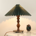 Drewniane dekoracyjne lampy stołowe LEDER
